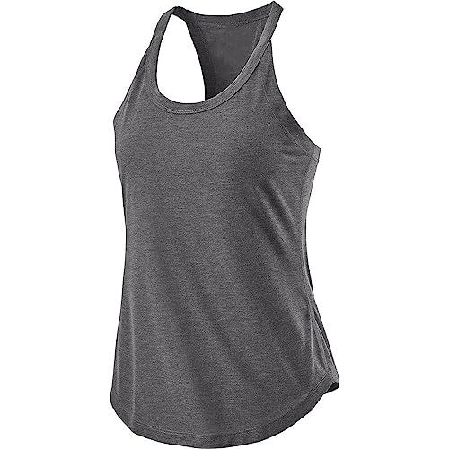 Spaghetti Tops Damen Tank Tops Sommer Locker Damen Elegant Lässig Sexy Ärmellos Camisole Rundhalsausschnitt I Form Zurück Falten Externe Yoga Übung Plissiert Weste Basic Cami Shirts von routinfly