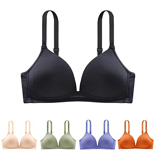 Sport BH Damen Nahtloser Alltags BH Ultradünner BH ohne Bügel Plus Größe High Support Bralette Verstellbare Träger Sexy Lingerie Full Cup Intimates Elegante Atmungsaktive Unterwäsche von routinfly