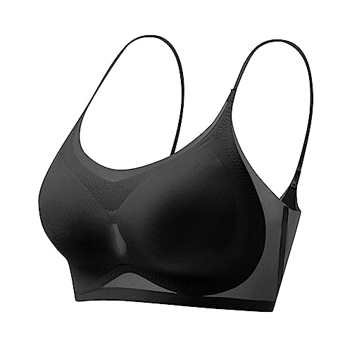 Wmbra BH Haltungskorrektur BH Damen Nahtloser Spitzen BH ohne Bügel Damen Push Up BH Gepolsterter Weicher Atmungsaktiver Sport BH Alltags BH Für Senioren Sexy Dessous Bralette Keine Ränder von routinfly