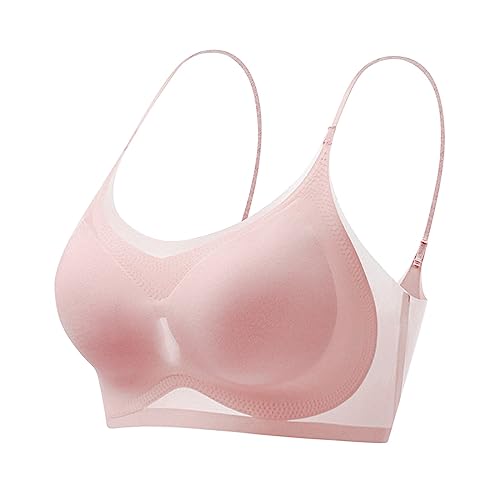 Wmbra BH Haltungskorrektur BH Damen Nahtloser Spitzen BH ohne Bügel Damen Push Up BH Gepolsterter Weicher Atmungsaktiver Sport BH Alltags BH Für Senioren Sexy Dessous Bralette Keine Ränder von routinfly