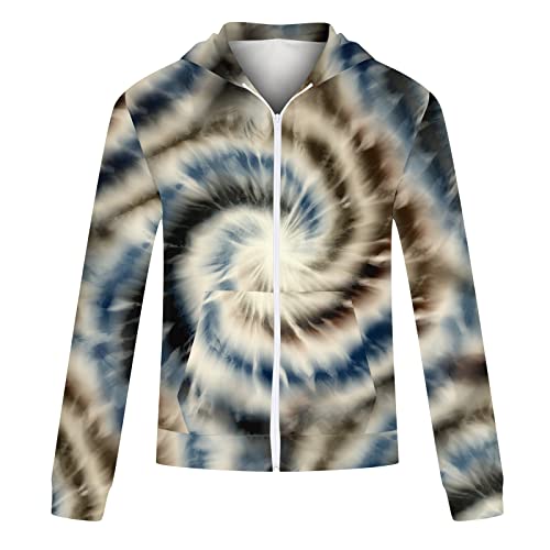 routinfly Herren Casual Sport Fitness Sweatshirt mit Kapuze Reißverschluss Gradient Print Jacke Herren Hemden Anzug Workout Outwear Daily Party Shirt Button Wickelmantel Regular Anzug Mantel von routinfly