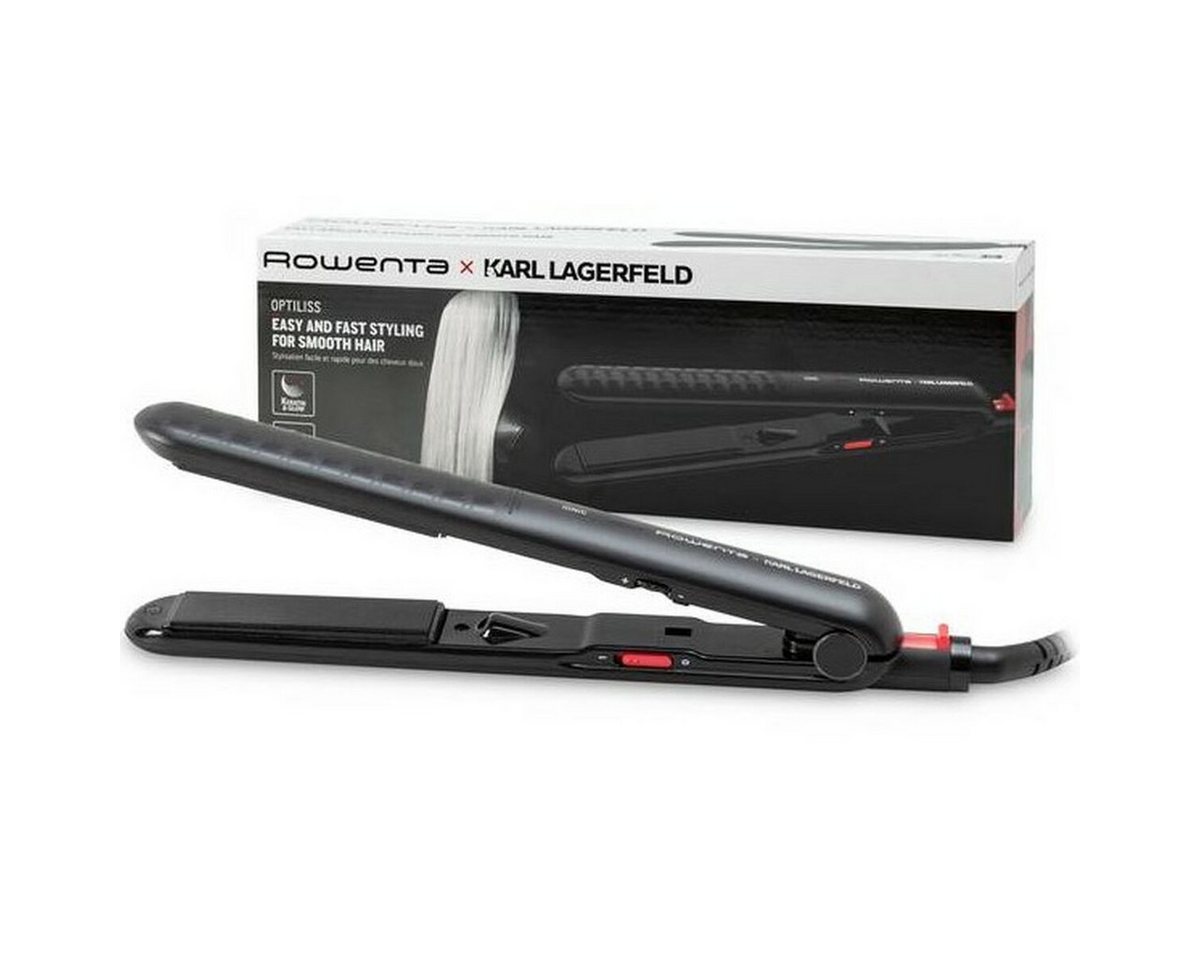 Rowenta Lockenstab Glätteeisen Rowenta SF321L SchwarzRot von Rowenta