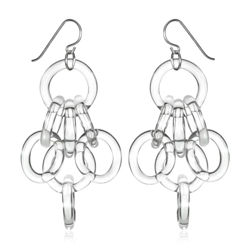 Glas Cluster Kette Ohrringe von RoxannSlate