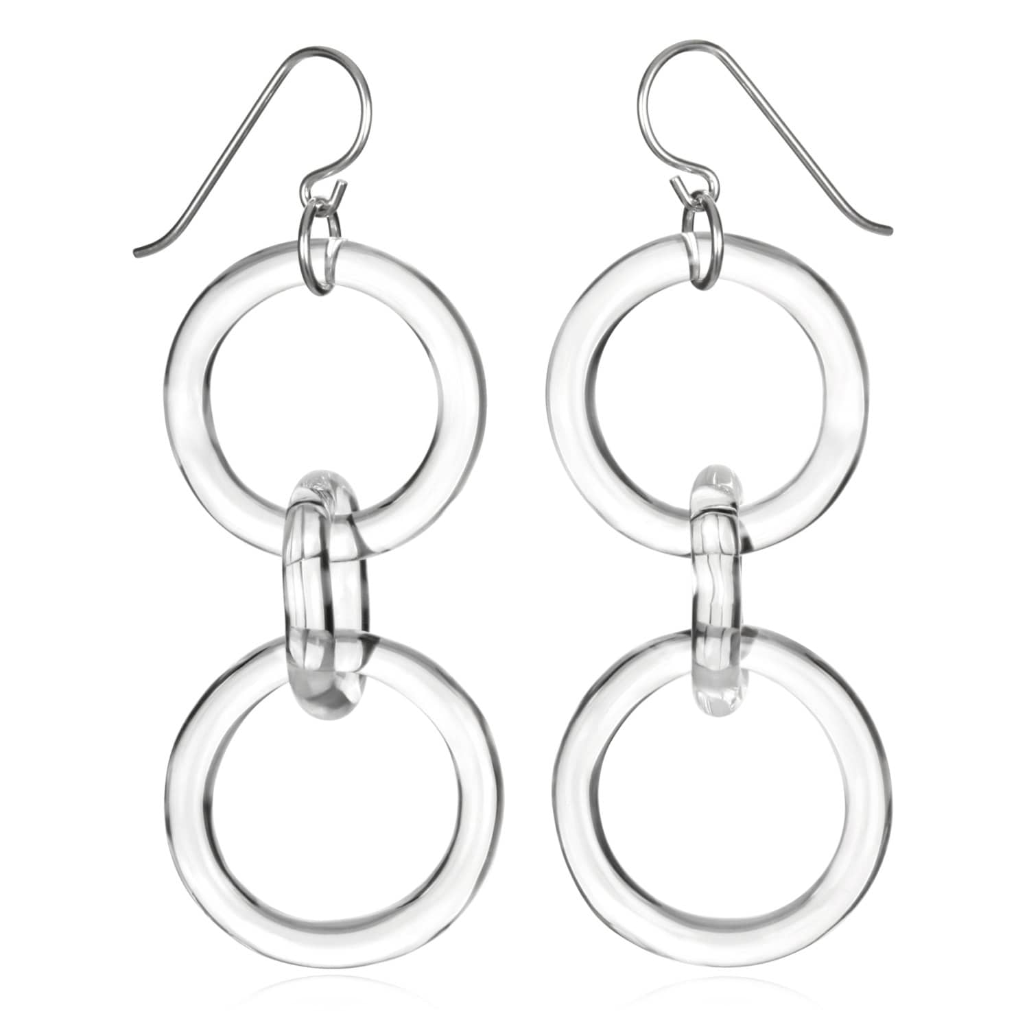 Glas Dünne Taille Kette Ohrringe Glas Dünne Taille Kette Ohrringe von RoxannSlate
