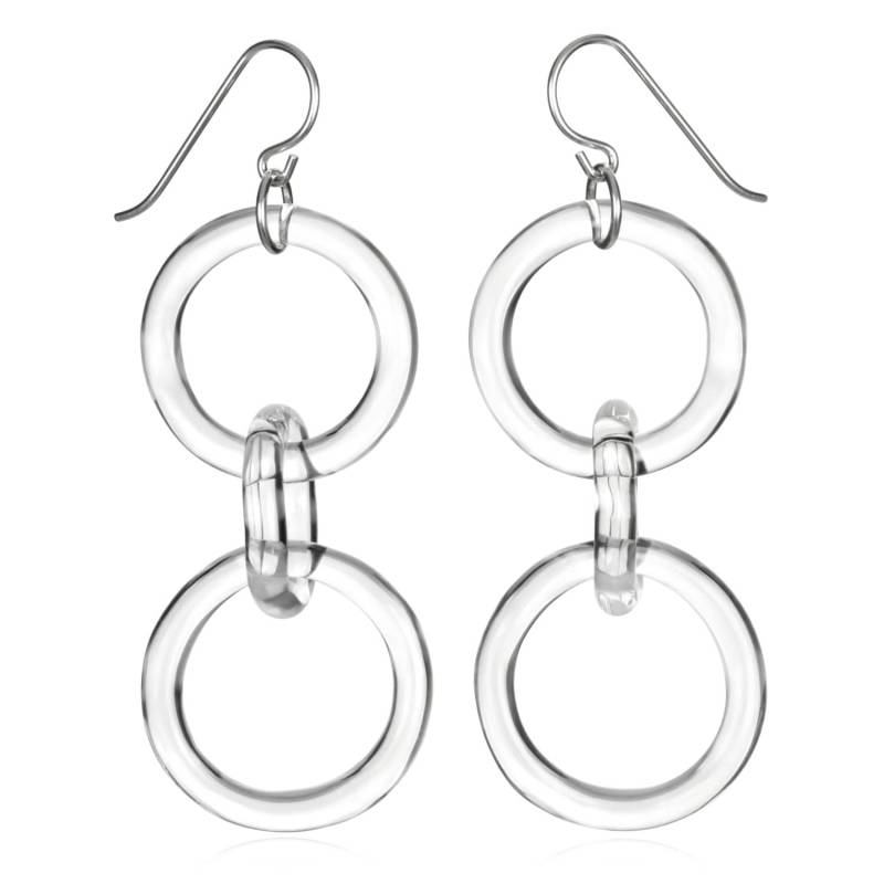 Glas Dünne Taille Kette Ohrringe Glas Dünne Taille Kette Ohrringe von RoxannSlate
