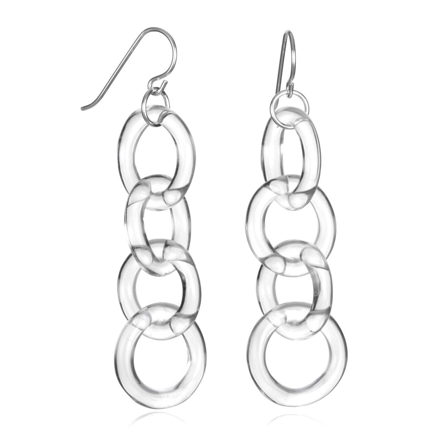 Glas Kreis Kette Ohrringe Glas Kreis Kette Ohrringe von RoxannSlate