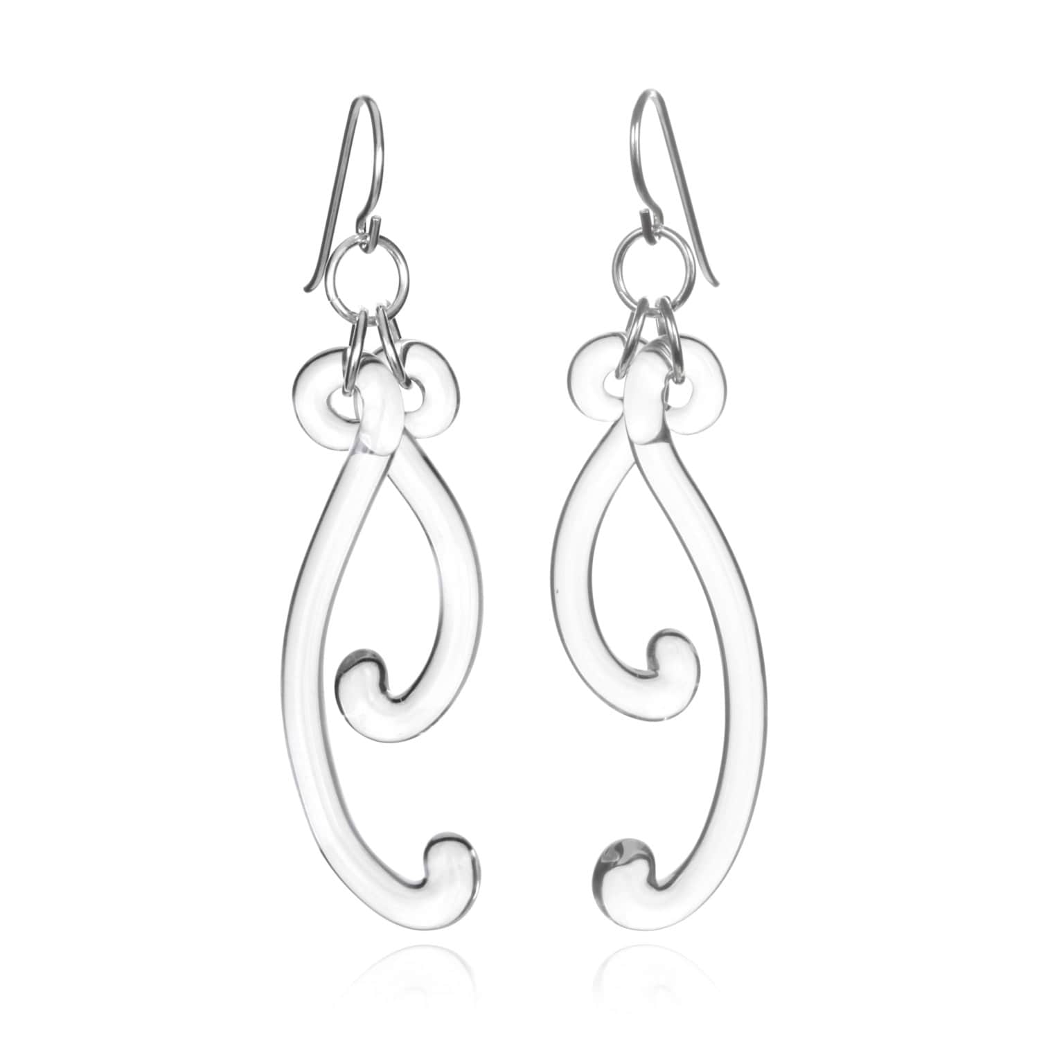 Glas Paisley Curve Ohrring Glas Paisley Curve Ohrring von RoxannSlate
