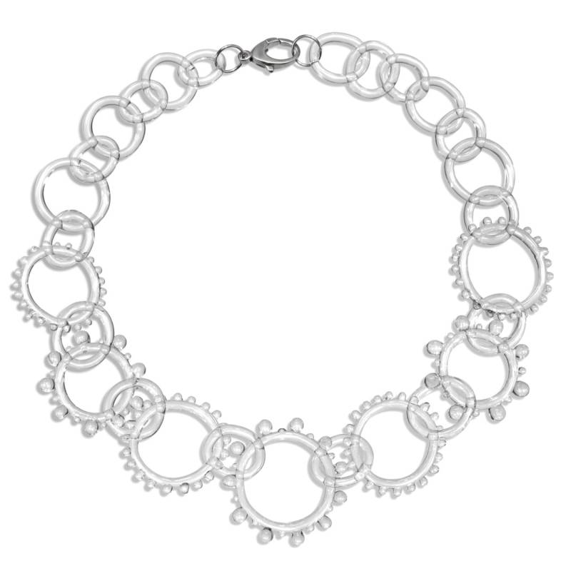 Glas Statement Rad Kette Halskette Glas Statement Rad Kette Halskette von RoxannSlate