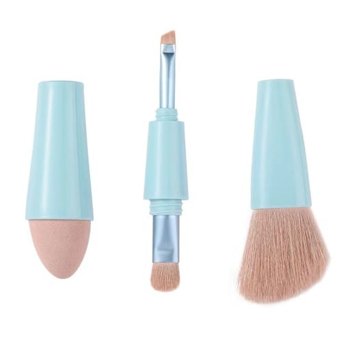 Roxvue Make-Up-Pinsel, Glam Blend, Lidschatten-Pinsel-Set, Foundation-Pinsel, Beauty-Tool, Multifunktionaler Tragbarer Beauty-Stift (Blau) von Roxvue