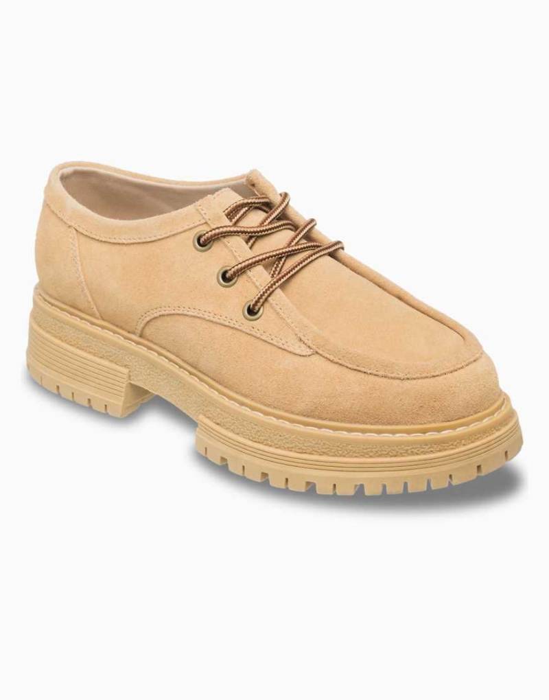 ROXY - Work it - Sneaker aus Leder in Hellbraun mit niedrigem Schaft-Neutral von Roxy