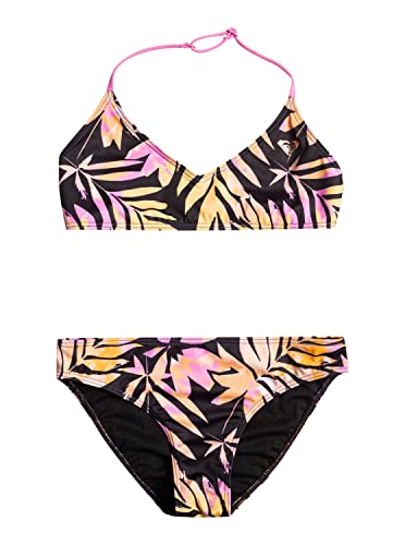 Roxy Active Joy - Triangle Two Piece Bikini Set for Girls 6-16 - Triangle Bikini-Set - Mädchen 6-16 - 8 - Schwarz. von Roxy