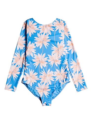 Roxy Ocean Treasure - Long Sleeve One-Piece Rashguard for Girls 6-16 - Langärmliger Rashguard-Einteiler - Mädchen 6-16 - 12/L - Blau. von Roxy