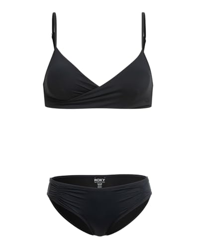 Roxy Beach Classics - Wrap Two-Piece Bikini Set for Women - Zweiteiliges Wickel-Bikini-Set - Frauen - Schwarz. von Roxy