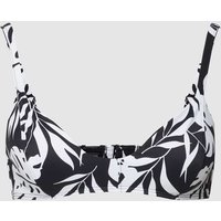Roxy Bikini-Oberteil mit Allover-Muster Modell 'LOVE THE ALOHA' in Black, Größe S von Roxy