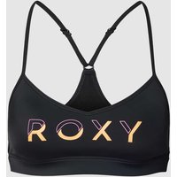 Roxy Bralette mit Label-Print Modell 'ACTIVE' in Schwarz, Größe XL von Roxy