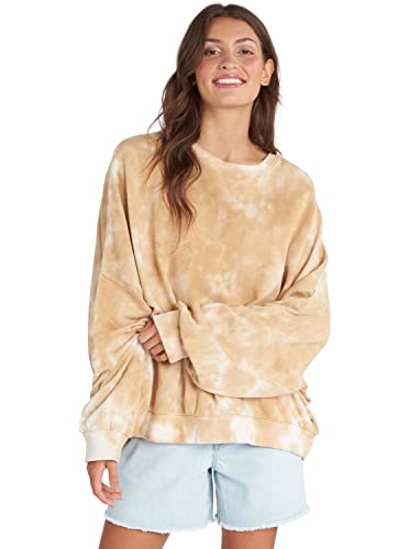 Roxy Bright Sunshine - Oversized Sweatshirt for Women - Übergroßes Sweatshirt - Frauen - L - Beige. von Roxy