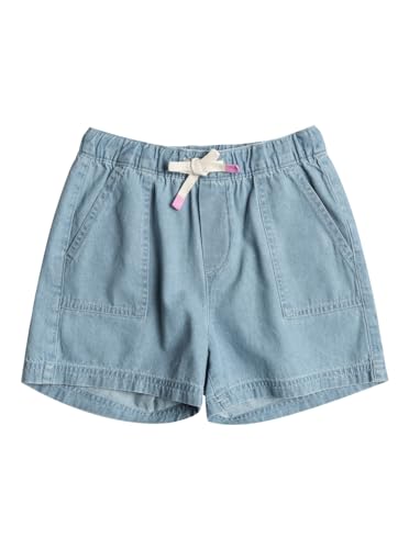 Roxy Call On ME ERGDS03086 Jeansshorts für Mädchen 4-16, Hellblau, 140 von Roxy