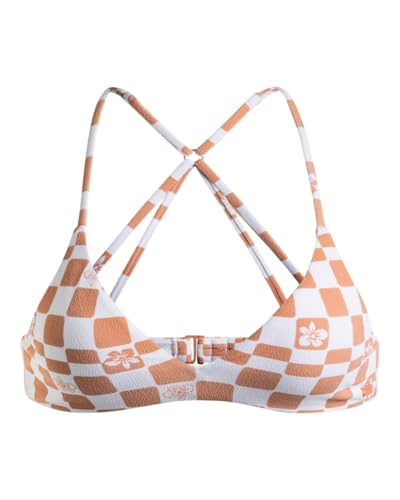 Roxy Check It - Triangle Bikini Top for Women - Triangle-Bikinioberteil - Frauen - L - Braun. von Roxy