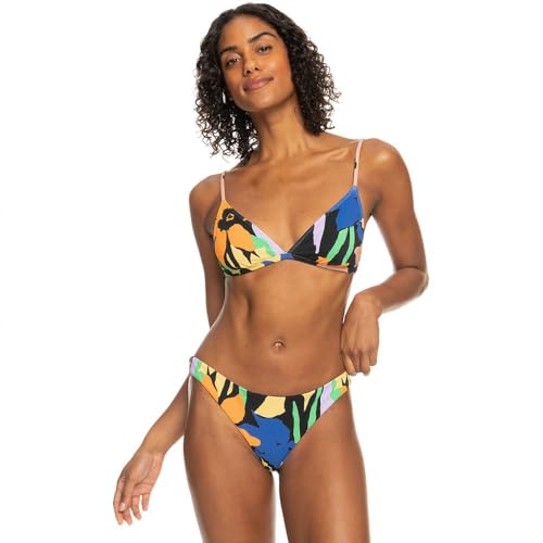 Roxy Color Jam - Tiki Tri Two Piece Bikini Set for Women - Tiki Tri Bikini-Set - Frauen - M - Schwarz. von Roxy