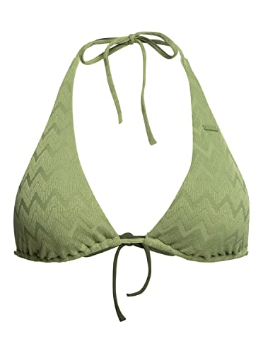 Roxy Current Coolness - Elongated Triangle Bikini Top for Women - Verlängertes Triangle-Bikinioberteil - Frauen - L - Grün. von Roxy