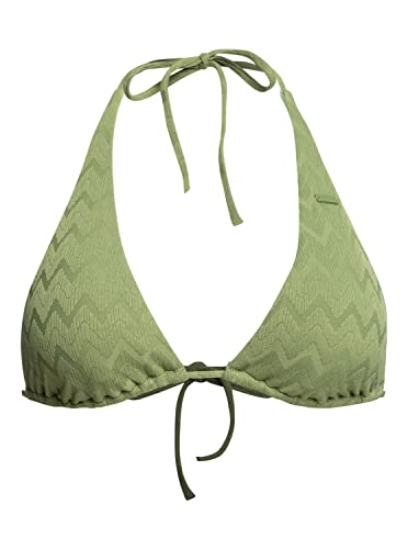 Roxy Current Coolness - Elongated Triangle Bikini Top for Women - Verlängertes Triangle-Bikinioberteil - Frauen - M - Grün. von Roxy
