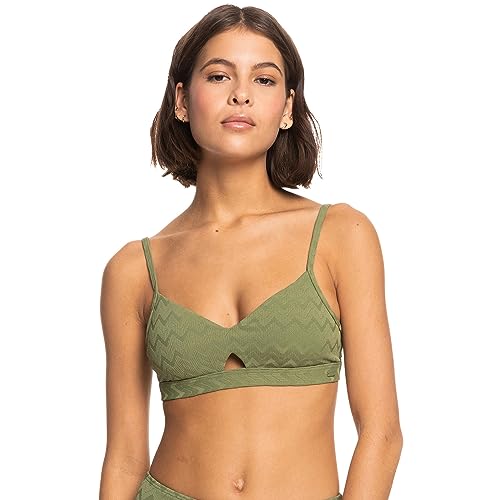 Roxy Current Coolness - Bralette Bikini Top for Women - Bralette-Bikinioberteil - Frauen - L - Grün. von Roxy