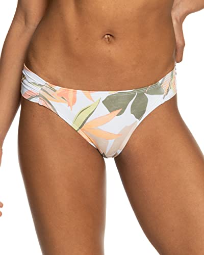 Roxy Damen Beach Classics Moderate Bikinihose Bikini-Unterteile, Bright White Subtly Salty Flat 231, XL von Roxy
