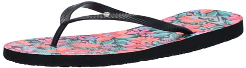 Roxy Damen Bermuda Flip Flop Sandal Flipflop, Schwarz/Kaktusblüte, 40 EU von Roxy