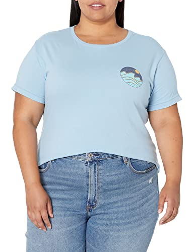 Roxy Damen Boyfriend Crew T-Shirt, Blau (Dusk Blue), Klein von Roxy