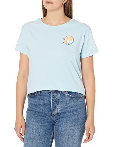 Roxy Damen Boyfriend Crew T-Shirt, Cool Blue 2, Groß von Roxy