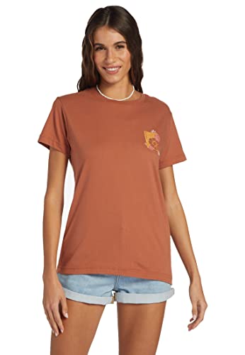 Roxy Damen Boyfriend Crew T-Shirt, Zedernholz Floral Exc, Groß von Roxy