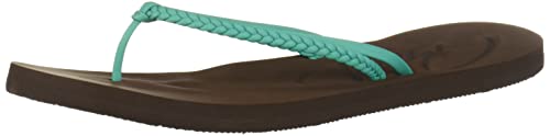 Roxy Damen Cabo Flip Flop Sandalen, (Schokobraun Aqua), 37 EU von Roxy