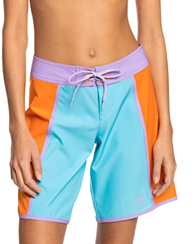 Roxy Damen Colorblock, 22,9 cm Boardshorts, Weiss/opulenter Garten, Medium von Roxy