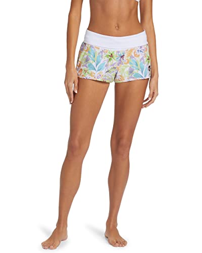 Roxy Damen Endless Summer, 5,1 cm Boardshorts, Schneewittchen Pualani Combo geteilt, Large von Roxy