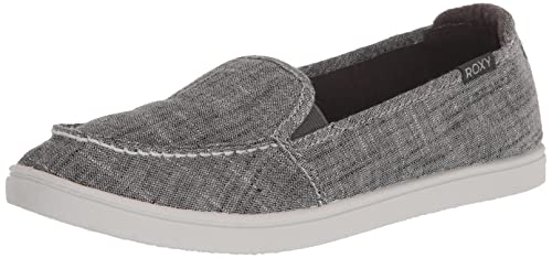 Roxy Damen Minnow Reinschlüpfen Sneaker, Schwarzer Waschkern, 35 EU von Roxy