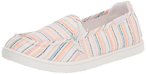 Roxy Damen Minnow Reinschlüpfen Sneaker, White Pink Multi 231, 37.5 EU von Roxy