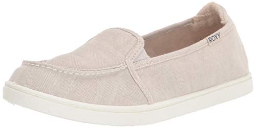 Roxy Damen Minnow Slip on Sneaker Shoe Flacher Slipper, Haferflocken (Oatmeal), 35 EU von Roxy