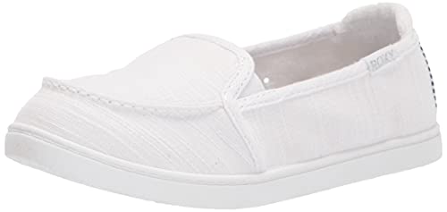 Roxy Damen Minnow Slip on Sneaker Shoe Flacher Slipper, Weiss/opulenter Garten, 38.5 EU Roxy Damen Minnow Slip on Sneaker Shoe Flacher Slipper, Weiss/opulenter Garten, 38.5 EU von Roxy