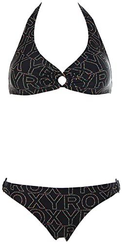 Roxy Damen Neckholder Bikini (L, Schwarz) von Roxy