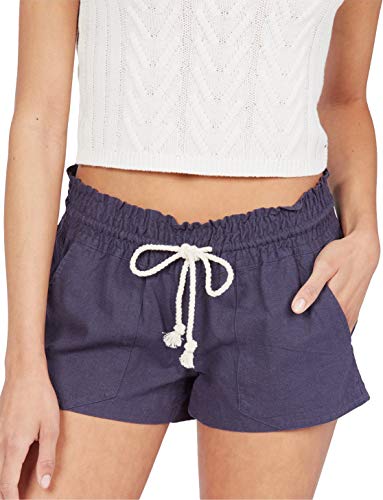 Roxy Damen Oceanside Beach Shorts, Mood Indigo, Klein von Roxy