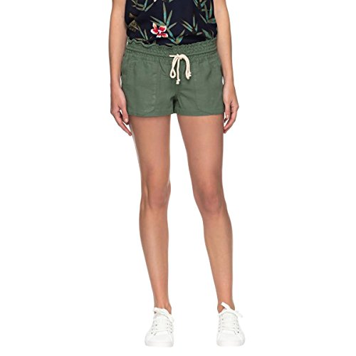 Roxy Damen Oceanside Kurze elastische Taille ohne Denim Lässige Shorts, olivgrün, Mittel von Roxy