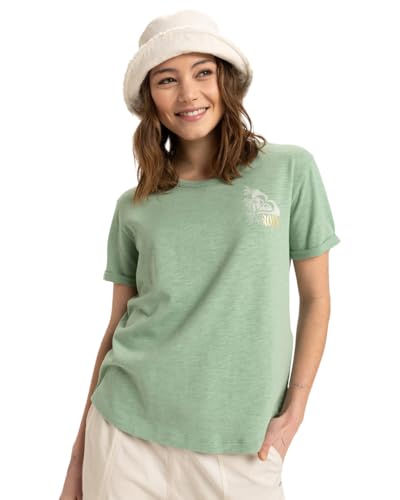 Roxy Damen Oceanwave Regular T-Shirt, Basil, L von Roxy