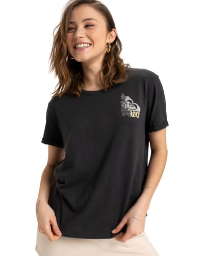 Roxy Damen Oceanwave Regular T-Shirt, Phantom, L von Roxy