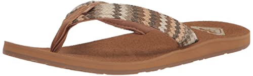 Roxy Damen Porto Raffia Sandale, Fall Leaf Multi, 38 EU von Roxy