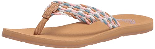 Roxy Damen Porto Zehentrenner Flipflop, Peach Parfait Sea Exc, 42 EU von Roxy