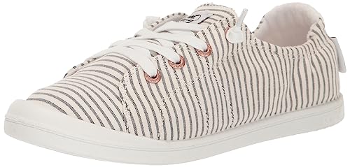 Roxy Damen Rory Slip on Sneaker, Weiß/Schwarz Streifen 233, 41 EU von Roxy