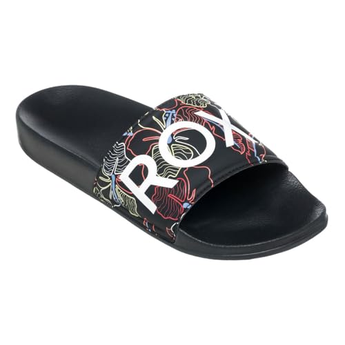 Roxy Damen Slippy II Sandale, Black Multi CAMO, 42 EU von Roxy