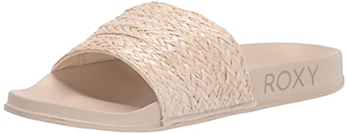 Roxy Damen Slippy Jute Slide Sport Schiebe-Sandalen, Creme 214, 36 EU von Roxy