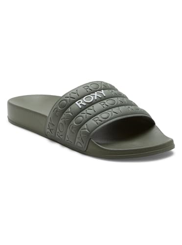 Roxy Damen Slippy Sandale, Army Green, 38 EU von Roxy