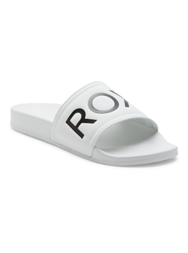 Roxy Damen Slippy Sandale, White/Black Basic, 38 EU von Roxy